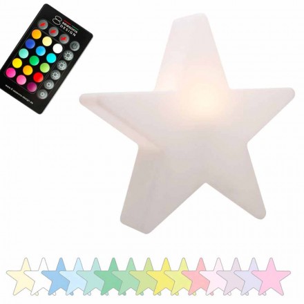Lampada da Tavolo Solare o a LED di Design a Stella in Polietilene - Ringostar Viadurini