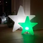 Lampada da Tavolo Solare o a LED di Design a Stella in Polietilene - Ringostar Viadurini