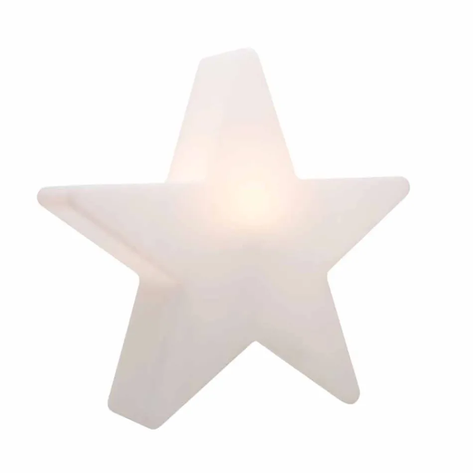Lampada da Tavolo Solare o a LED di Design a Stella in Polietilene - Ringostar Viadurini