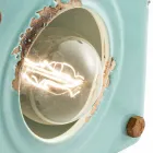 Lampada da tavolo stile industriale in ceramica e ferro Valerie Viadurini