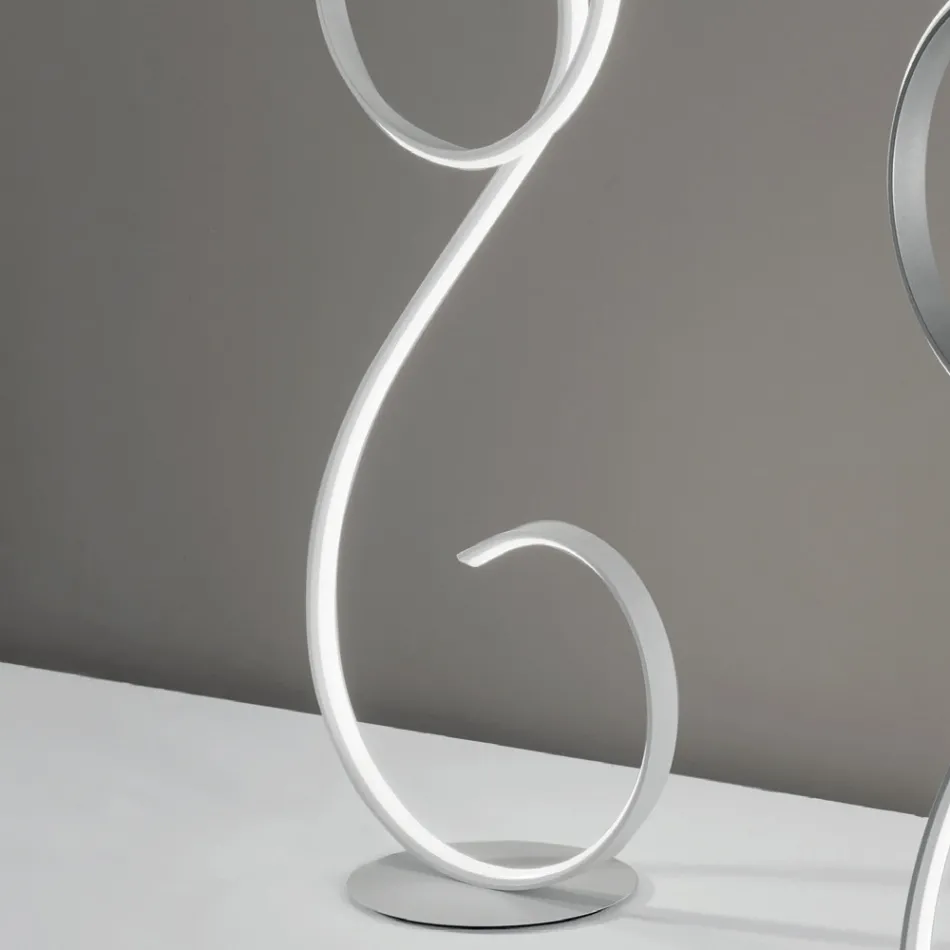 Lampada da Terra a LED con Struttura in Metallo Verniciato Design- Clack Viadurini