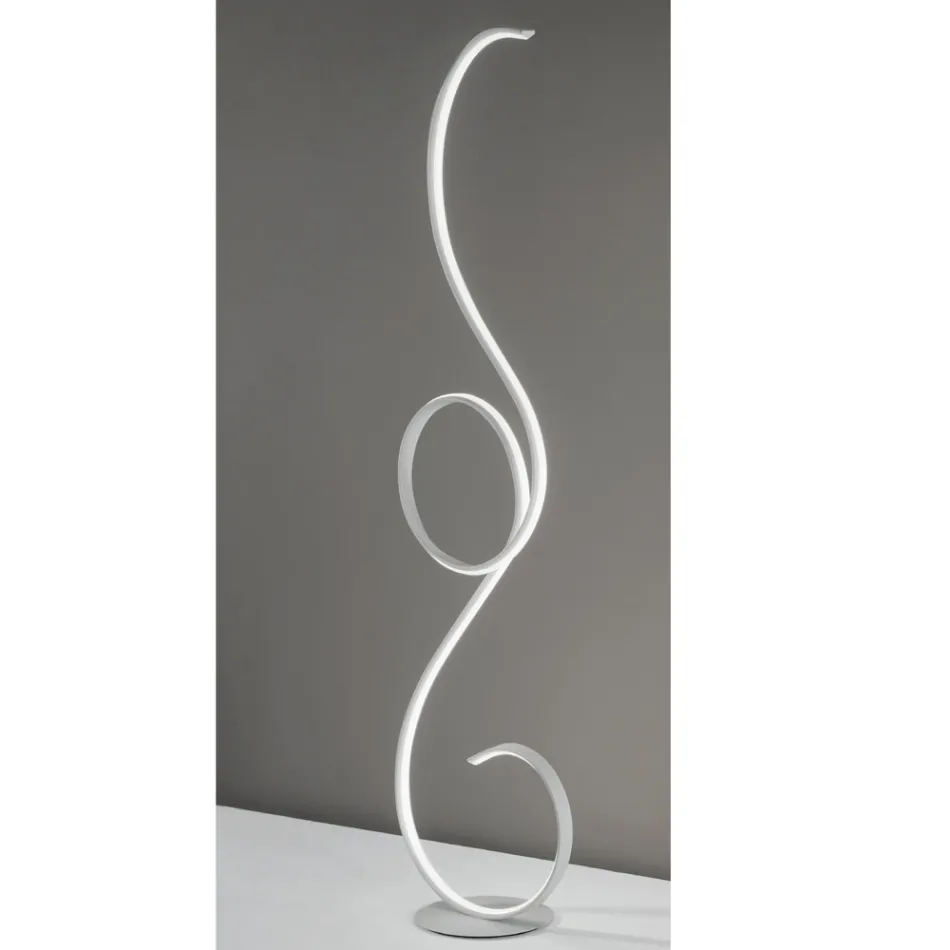 Lampada da Terra a LED con Struttura in Metallo Verniciato Design- Clack Viadurini