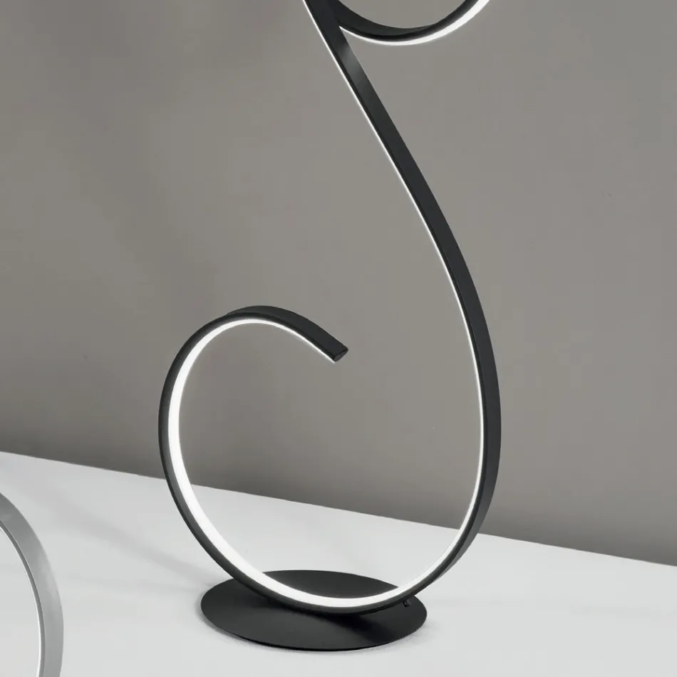 Lampada da Terra a LED con Struttura in Metallo Verniciato Design- Clack Viadurini