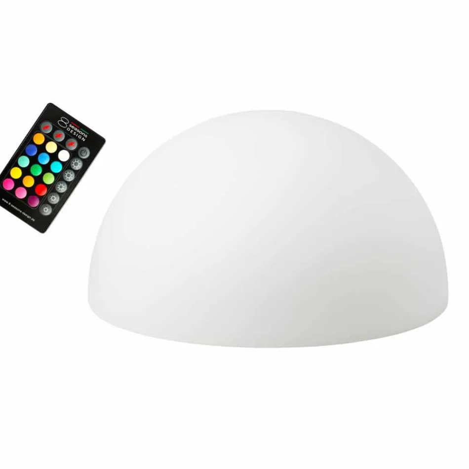 Lampada da Terra a Semisfera Attacco a Scelta 2 Misure Design Moderno - Semistar Viadurini