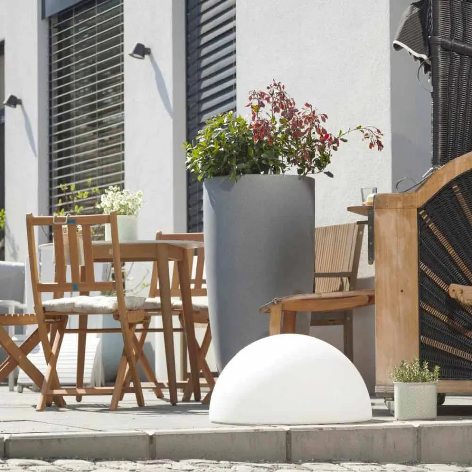 Lampada da Terra a Semisfera Attacco a Scelta 2 Misure Design Moderno - Semistar Viadurini