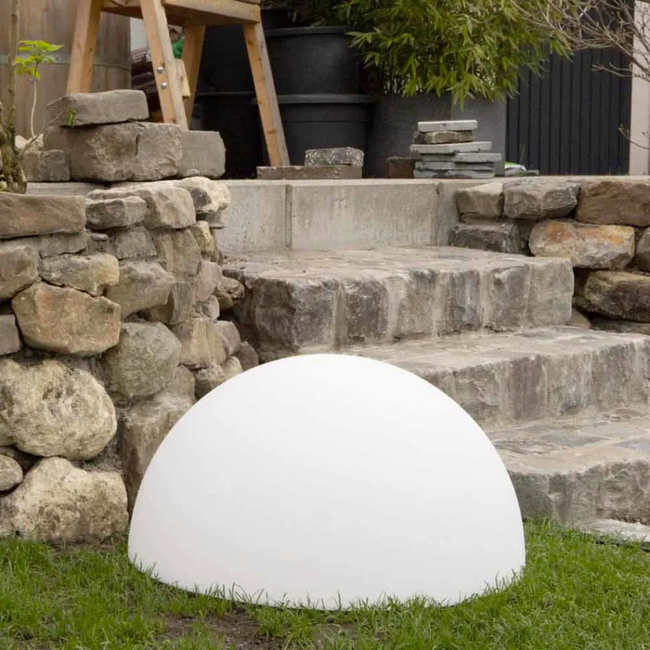 Lampada da Terra a Semisfera Attacco a Scelta 2 Misure Design Moderno - Semistar Viadurini