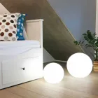 Lampada da Terra ad Energia Solare o Led di Design Rotondo Colorato - Globostar Viadurini
