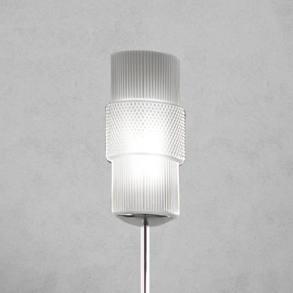 Lampada da Terra Artigianale in Vetro Veneziano Soffiato 30 cm - Satomi Viadurini