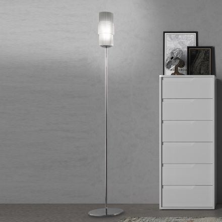 Lampada da Terra Artigianale in Vetro Veneziano Soffiato 30 cm - Satomi Viadurini