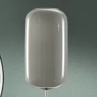 Lampada da Terra Artigianale in Vetro Veneziano Soffiato a Mano - Bambù Viadurini