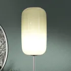 Lampada da Terra Artigianale in Vetro Veneziano Soffiato a Mano - Bambù Viadurini