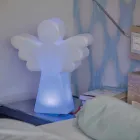 Lampada da Terra Bianca E27, Led o Solare Design Angelo Moderno - Angelostar Viadurini