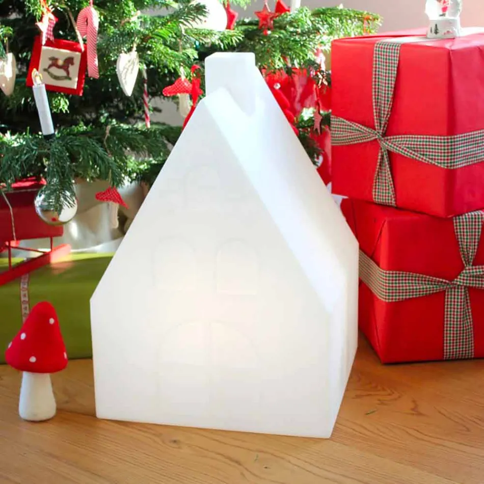 Lampada da Terra Casetta da Interno o Esterno a Led, Solare o E27 - Casastar Viadurini