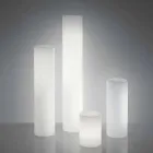 Lampada da terra cilindrica Slide Fluo luminosa realizzata in Italia Viadurini