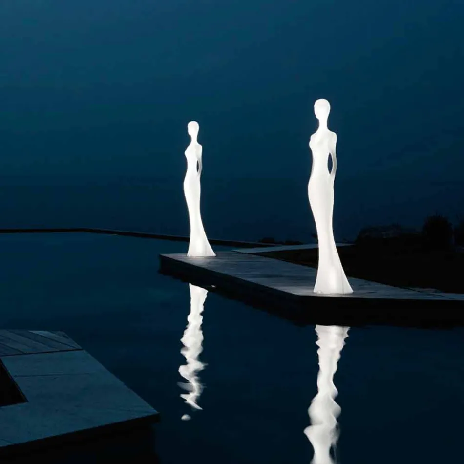 Lampada da Terra con Luce Led Design Moderno per Esterni - Penelope by Myyour Viadurini