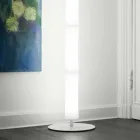 Lampada da Terra con Paralume in Polietilene Bianco Made in Italy - Asturia Viadurini