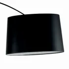 Lampada da Terra con Stelo in Carbonio Nero Made in Italy - Terni Viadurini