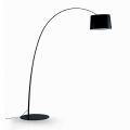 Lampada da Terra con Stelo in Carbonio Nero Made in Italy - Terni