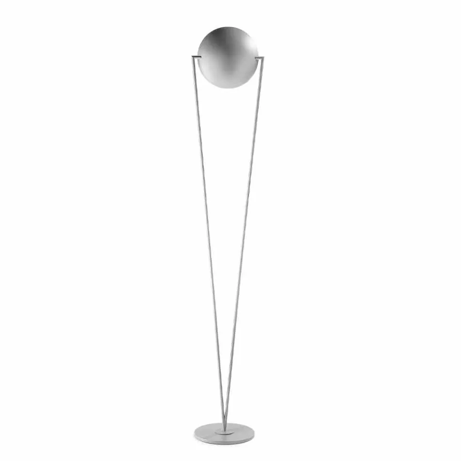 Lampada da Terra con Struttura in Metallo e LED Integrato Made in Italy - Rione Viadurini