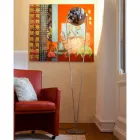 Lampada da Terra con Struttura in Metallo e LED Integrato Made in Italy - Rione Viadurini