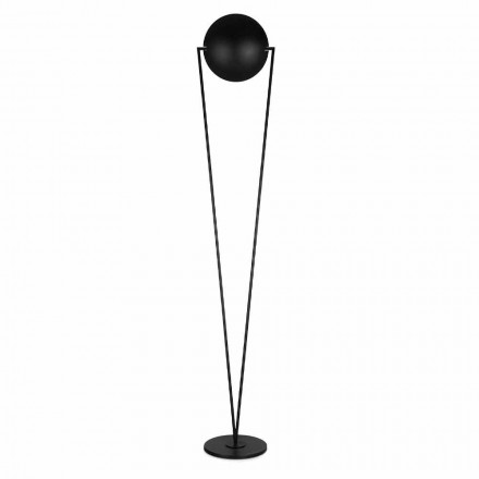 Lampada da Terra con Struttura in Metallo e LED Integrato Made in Italy - Rione Viadurini