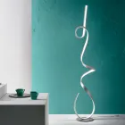 Lampada da Terra con Struttura in Metallo Verniciato con Luce LED - Lumino Viadurini