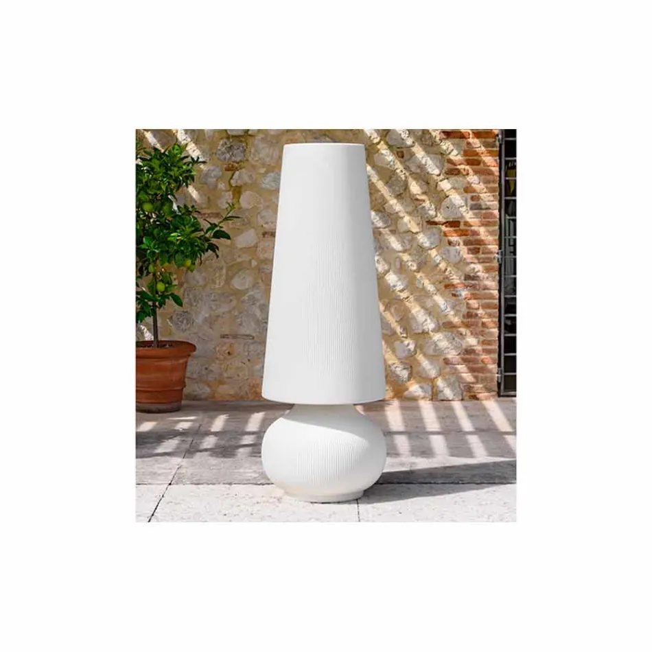 Lampada da Terra da Esterno con Struttura in Polietilene Made in Italy - Desmond Viadurini