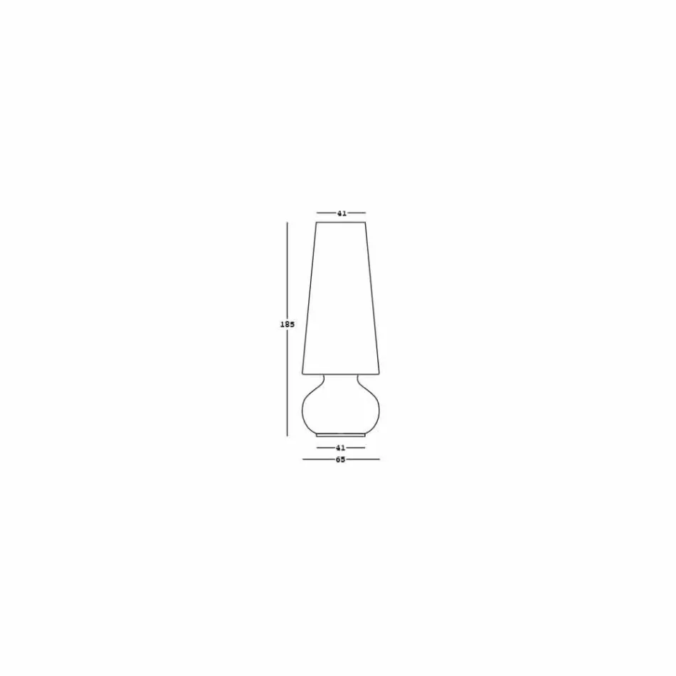 Lampada da Terra da Esterno con Struttura in Polietilene Made in Italy - Desmond Viadurini
