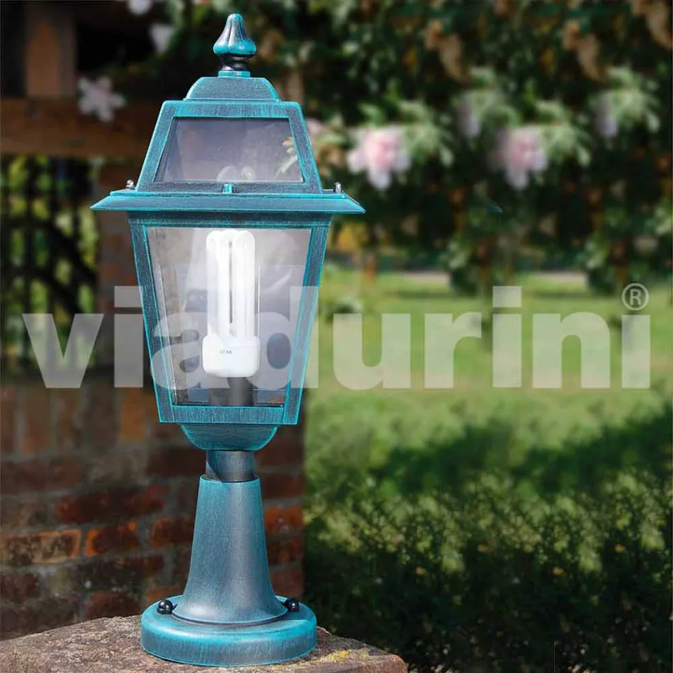 Lampada da terra da esterno in alluminio fatta in Italia, Kristel Viadurini