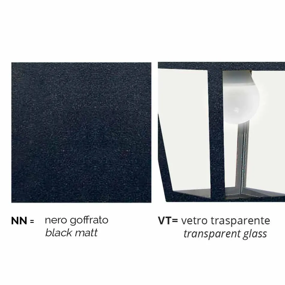 Lampada da terra da esterno in alluminio fatta in Italia, Kristel Viadurini