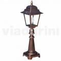 Lampada da terra da esterno in alluminio pressofuso prodotta in Italia, Aquilina