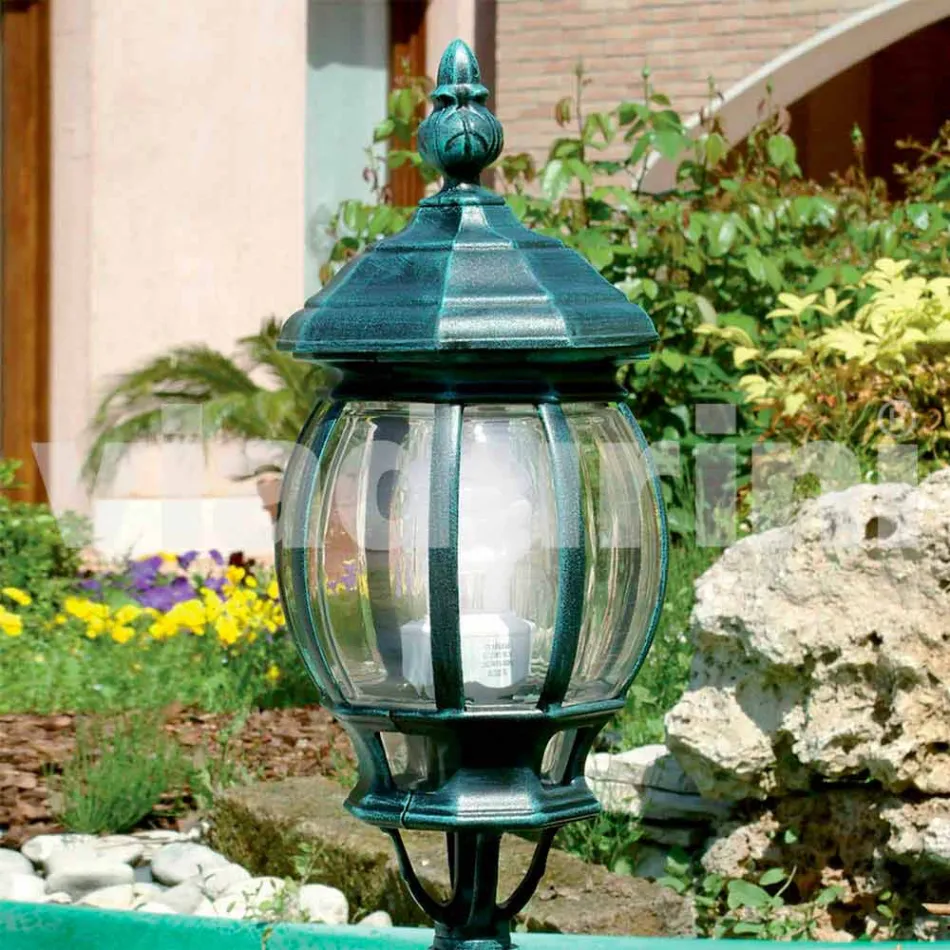 Lampada da terra da giardino in alluminio prodotta in Italia, Anika Viadurini
