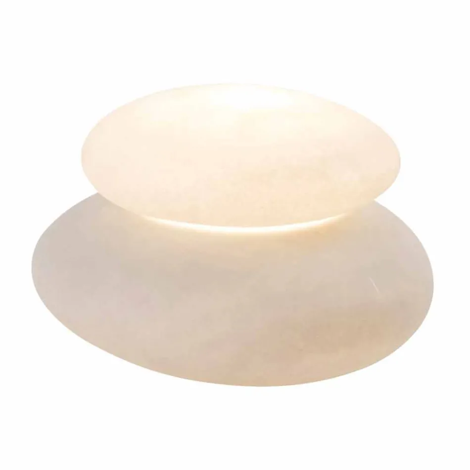 Lampada da Terra da Interno o Esterno di Design Moderno Naturale - Sassostar Viadurini