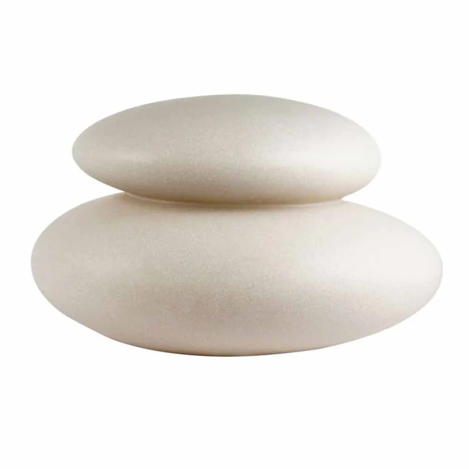 Lampada da Terra da Interno o Esterno di Design Moderno Naturale - Sassostar Viadurini