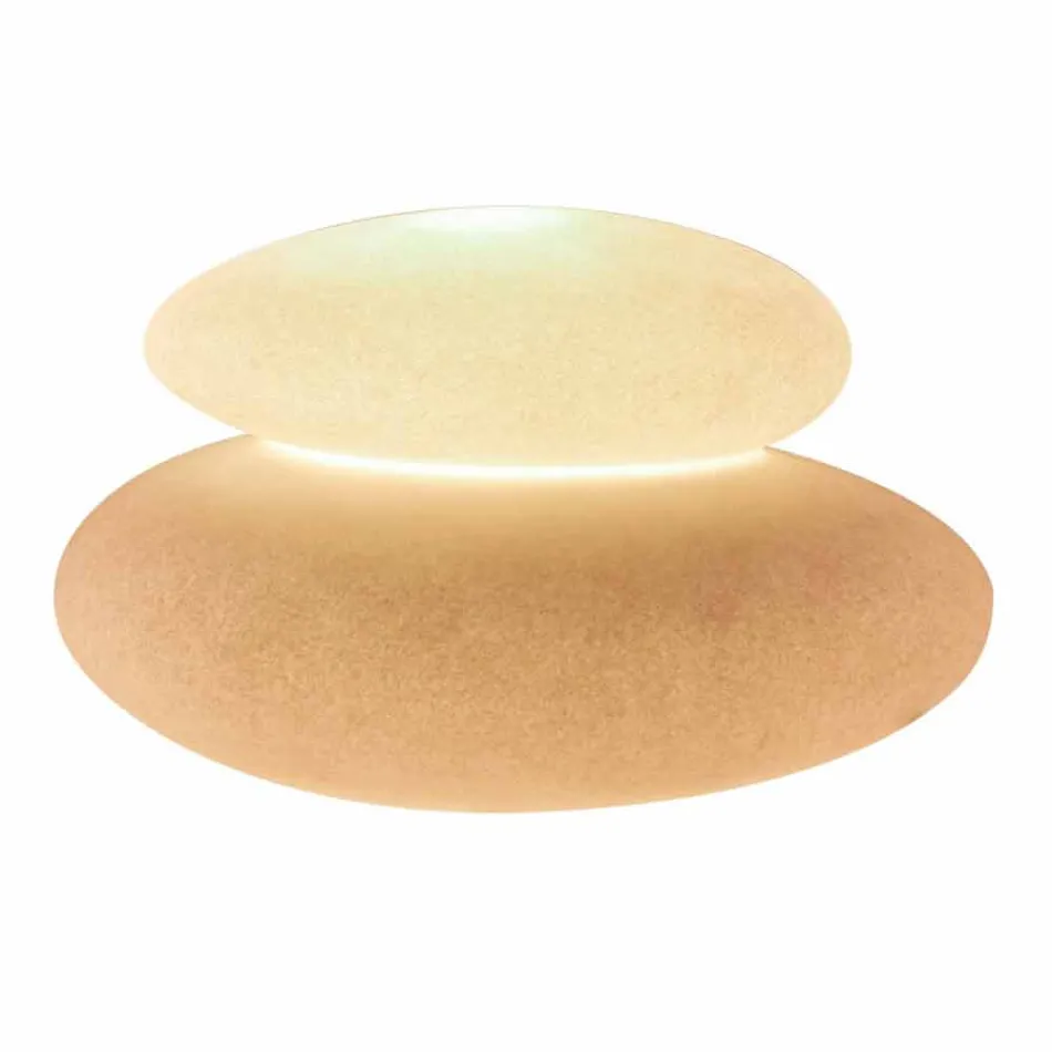 Lampada da Terra da Interno o Esterno di Design Moderno Naturale - Sassostar Viadurini