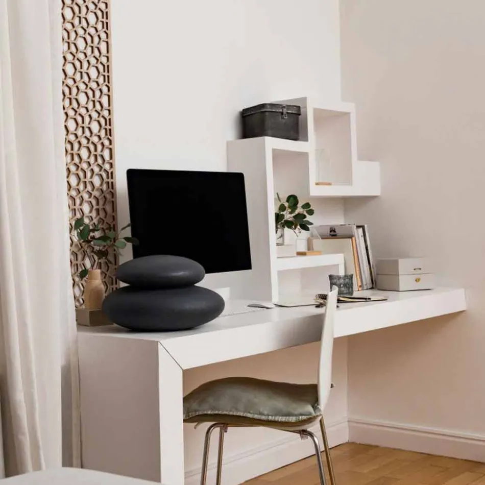 Lampada da Terra da Interno o Esterno di Design Moderno Naturale - Sassostar Viadurini