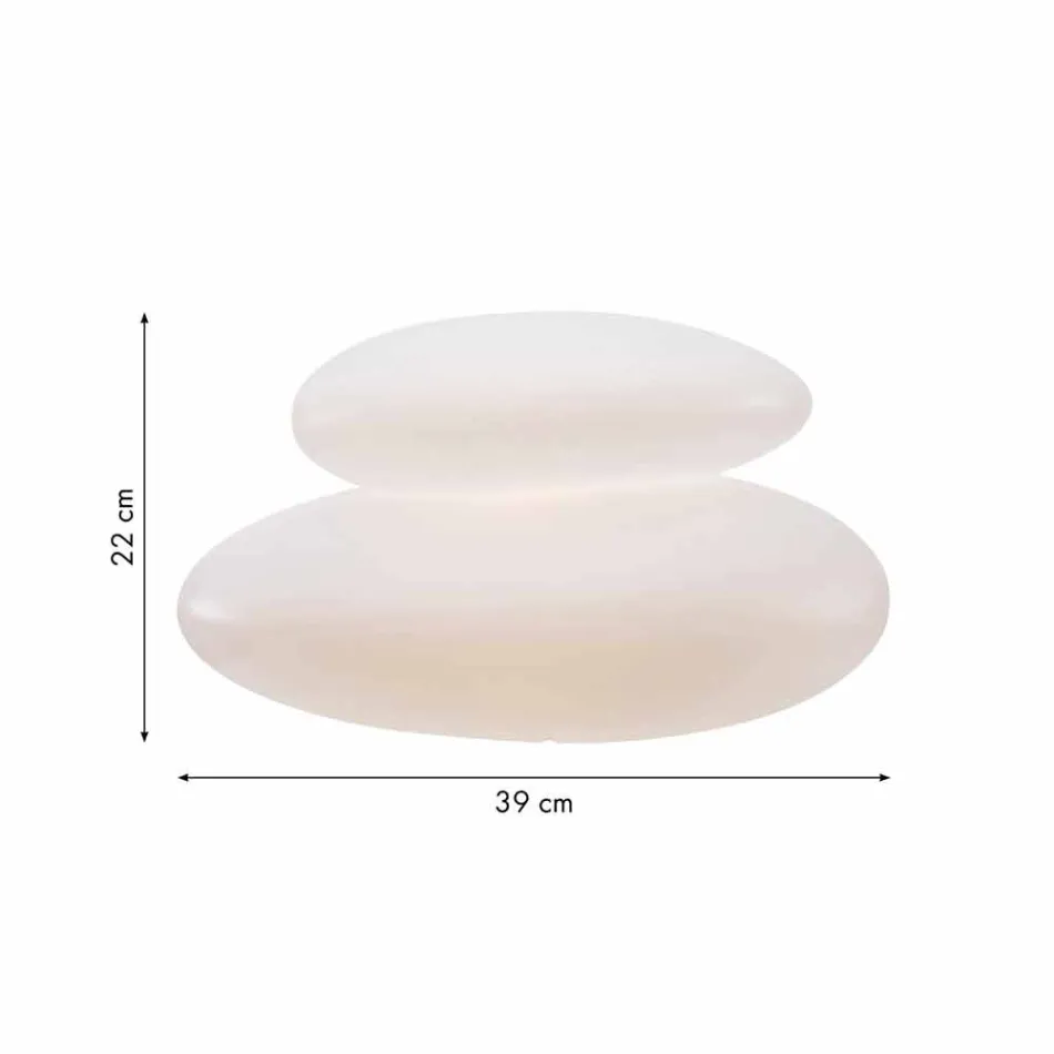 Lampada da Terra da Interno o Esterno di Design Moderno Naturale - Sassostar Viadurini