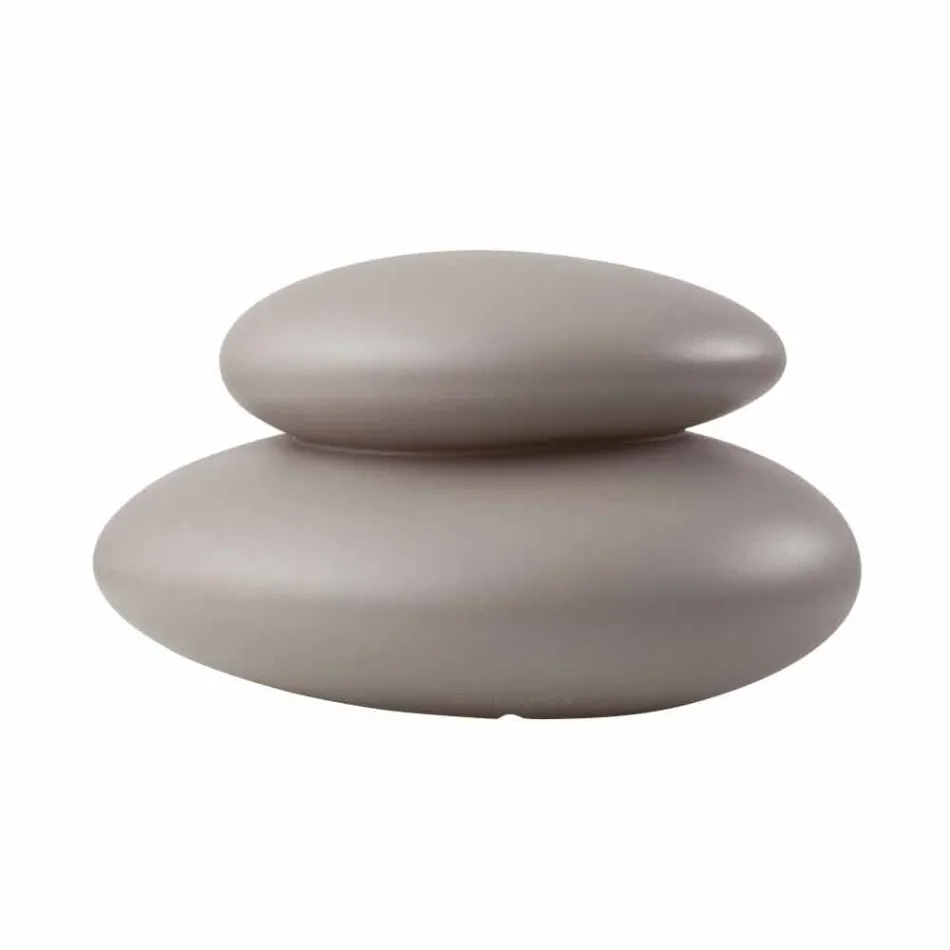 Lampada da Terra da Interno o Esterno di Design Moderno Naturale - Sassostar Viadurini