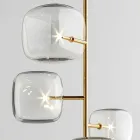 Lampada da Terra Design con Struttura in Metallo Lucido Made in Italy - Donatina Viadurini