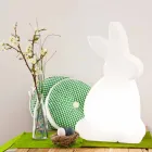 Lampada da Terra di Design, Coniglio Bianco da Interni ed Esterni - Conigliostar Viadurini