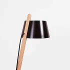 Lampada da Terra di Design in Legno di Faggio e Metallo Laccato - Avetta Viadurini