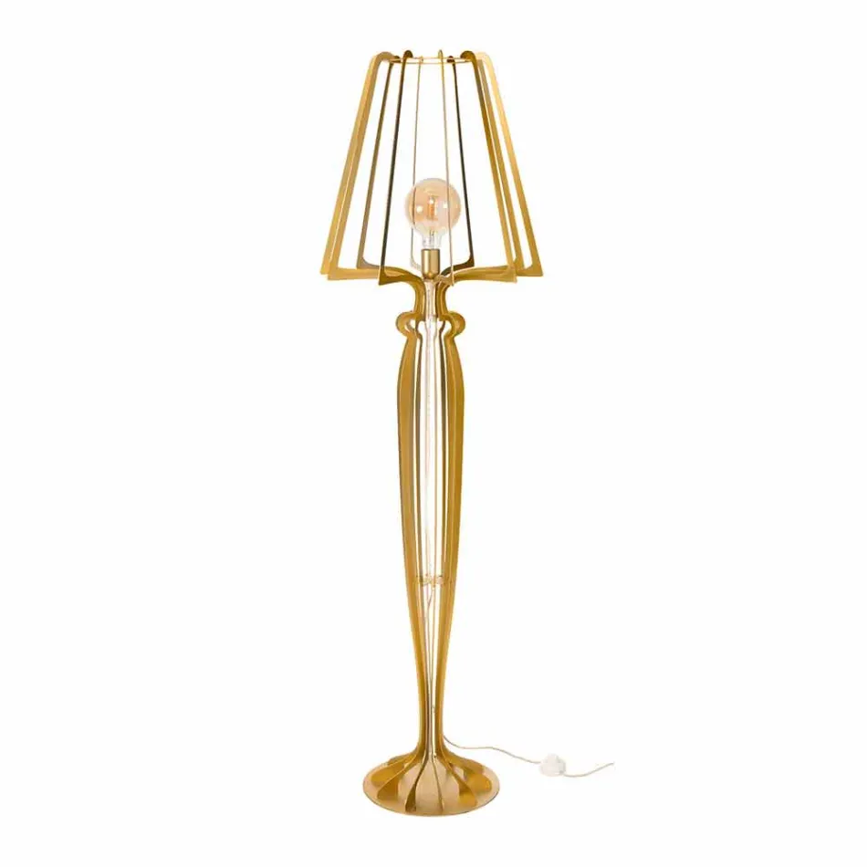 Lampada da Terra di Design Moderno in Ferro Made in Italy – Giunone Viadurini