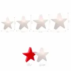 Lampada da Terra Forma a Stella Bianco o Rosso, Design Moderno - Ringostar Viadurini