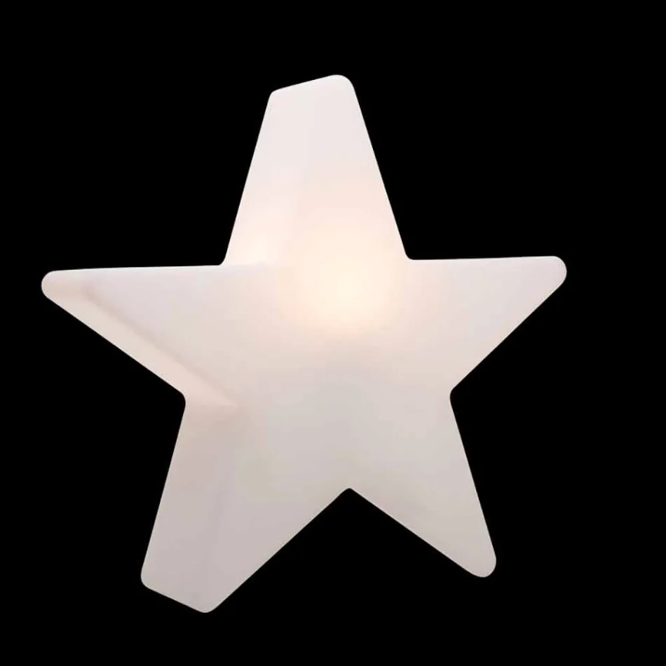 Lampada da Terra Forma a Stella Bianco o Rosso, Design Moderno - Ringostar Viadurini