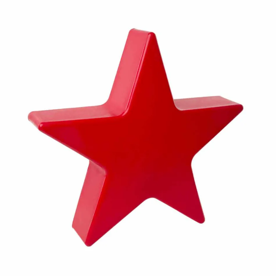 Lampada da Terra Forma a Stella Bianco o Rosso, Design Moderno - Ringostar Viadurini