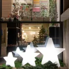 Lampada da Terra Forma a Stella Bianco o Rosso, Design Moderno - Ringostar Viadurini