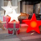 Lampada da Terra Forma a Stella Bianco o Rosso, Design Moderno - Ringostar Viadurini