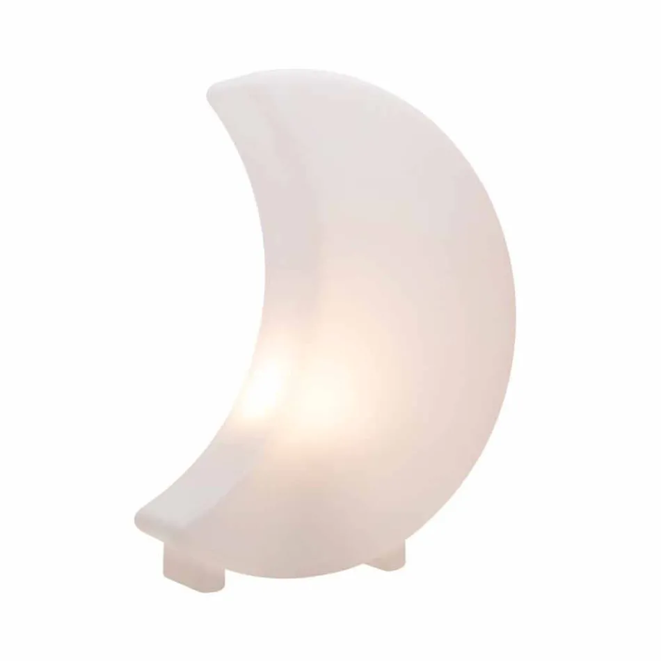 Lampada da Terra Forma di Luna in Plastica di 2 Misure Design Moderno - Lunastar Viadurini