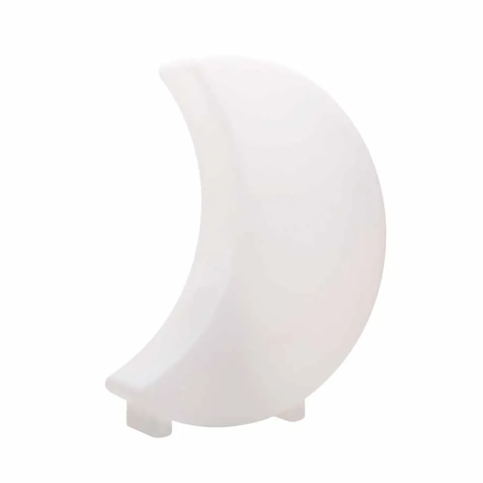 Lampada da Terra Forma di Luna in Plastica di 2 Misure Design Moderno - Lunastar Viadurini