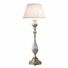 Lampada da terra in legno prodotta a mano in italia Rocco Viadurini